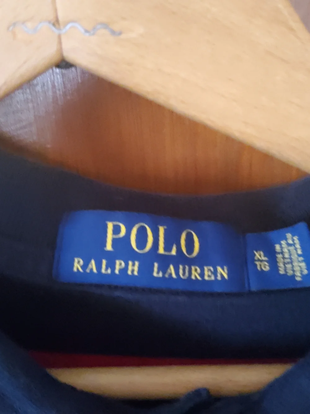 Polo by Ralph Lauren Men’s Black & Red Striped Polo Shirt